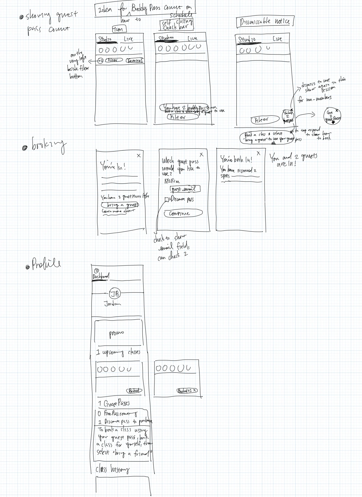 Buddy pass flow sketch